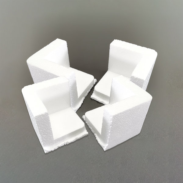 FixtureDisplays Polystyrene Corner Protector for Packaging Shipping